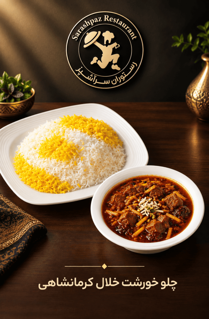 چلو خورشت خلال